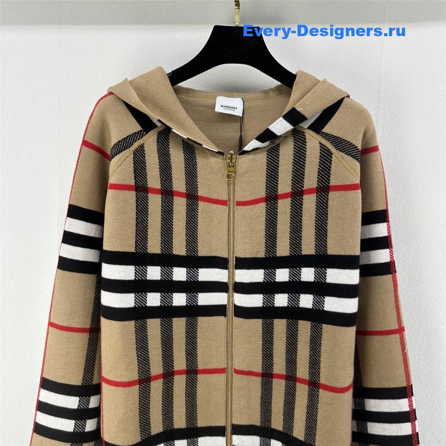 Bv*b*rry checked hoodie