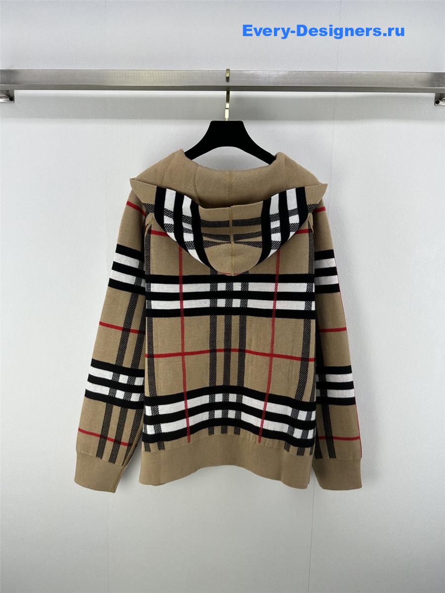 Bv*b*rry checked hoodie