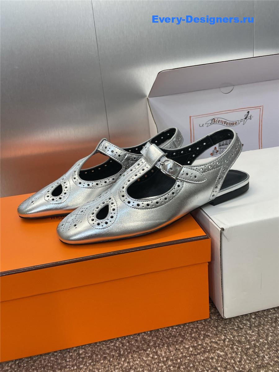 H**me5 kim silver slingback heels