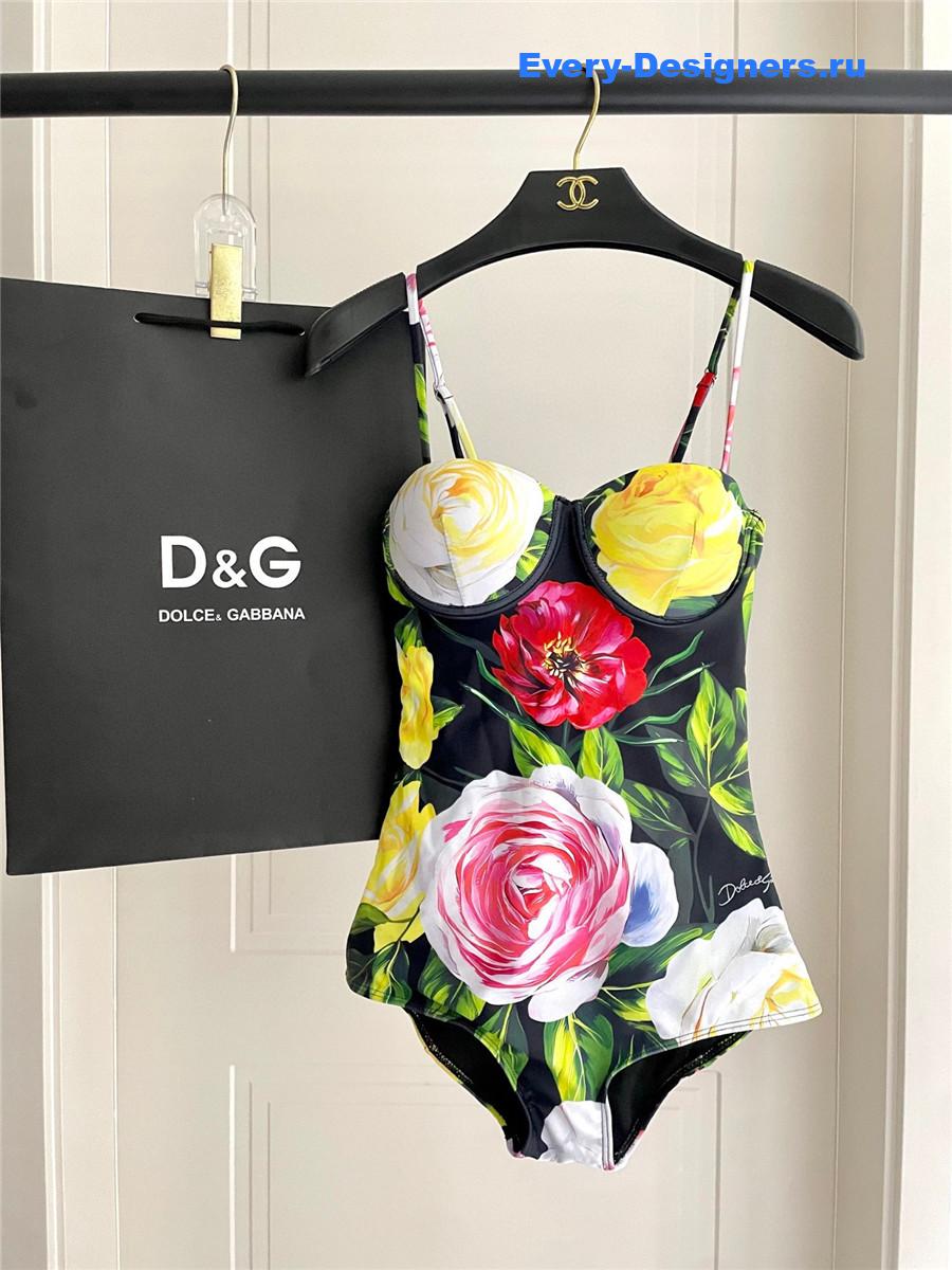 Dolce & Gabbana Floral Swimsuit