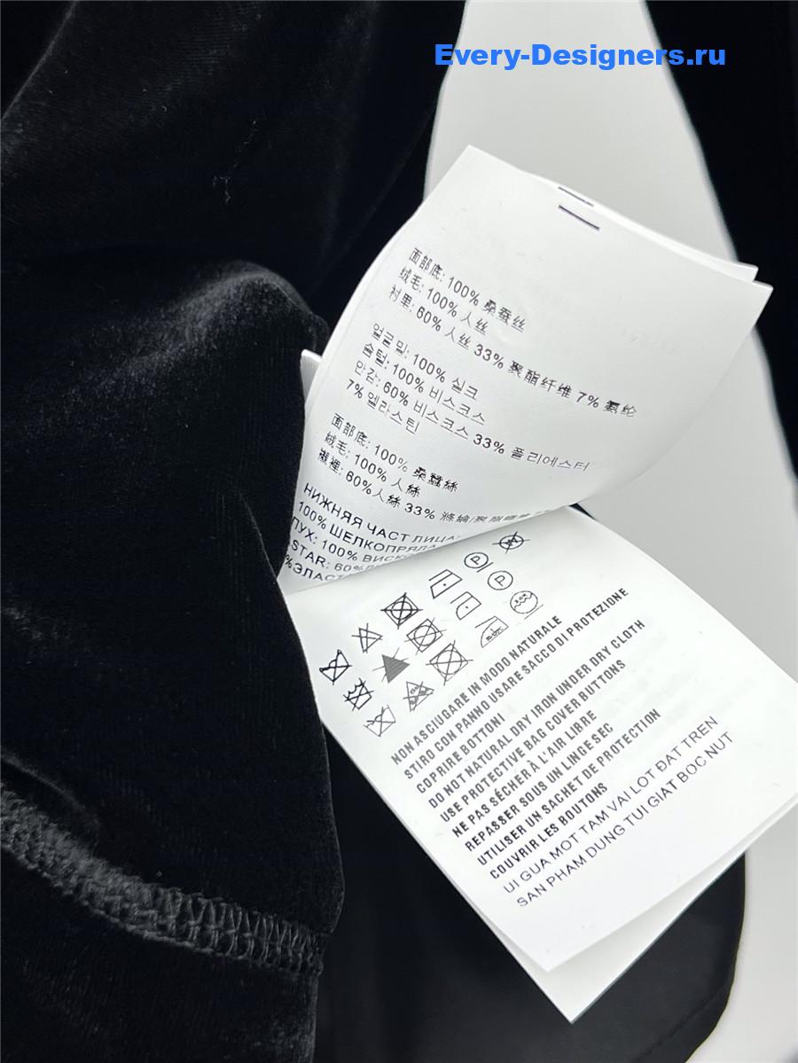 Miu Miu Black Velvet Minidress