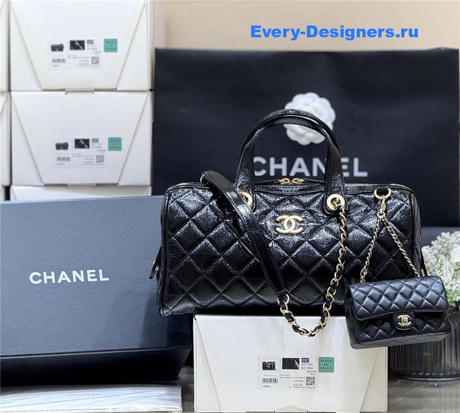 Ch**el large black bowling bag