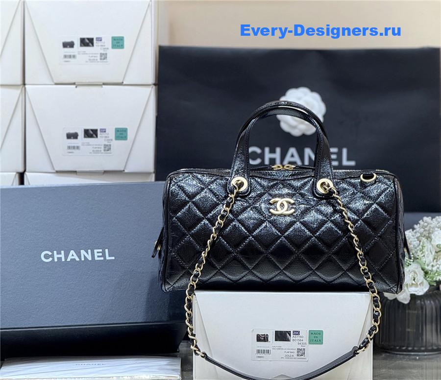 Ch**el large black bowling bag