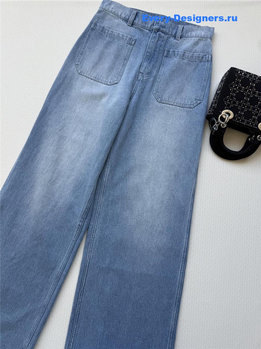 D10r light blue wide-leg jeans
