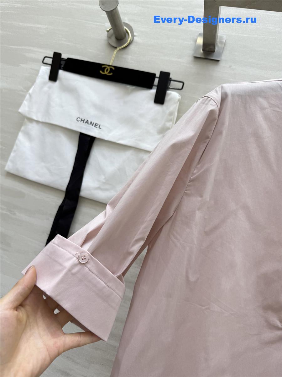 Ch**el light pink shirt