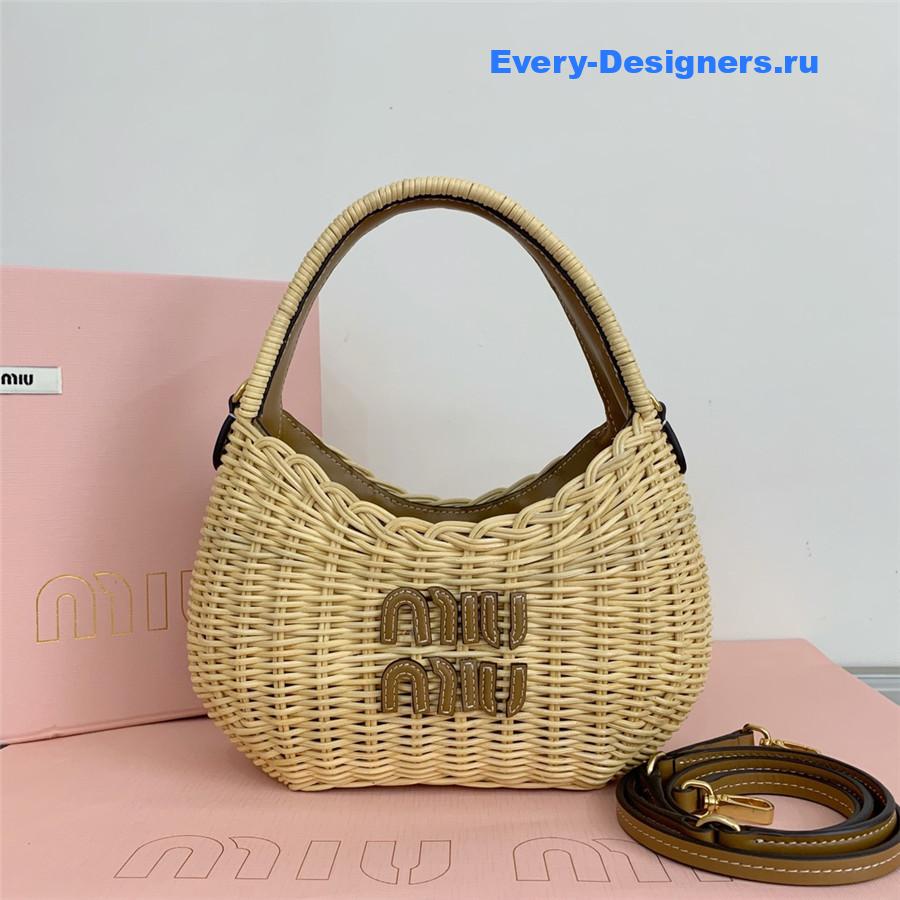 Miu Miu Wander Wicker Bag