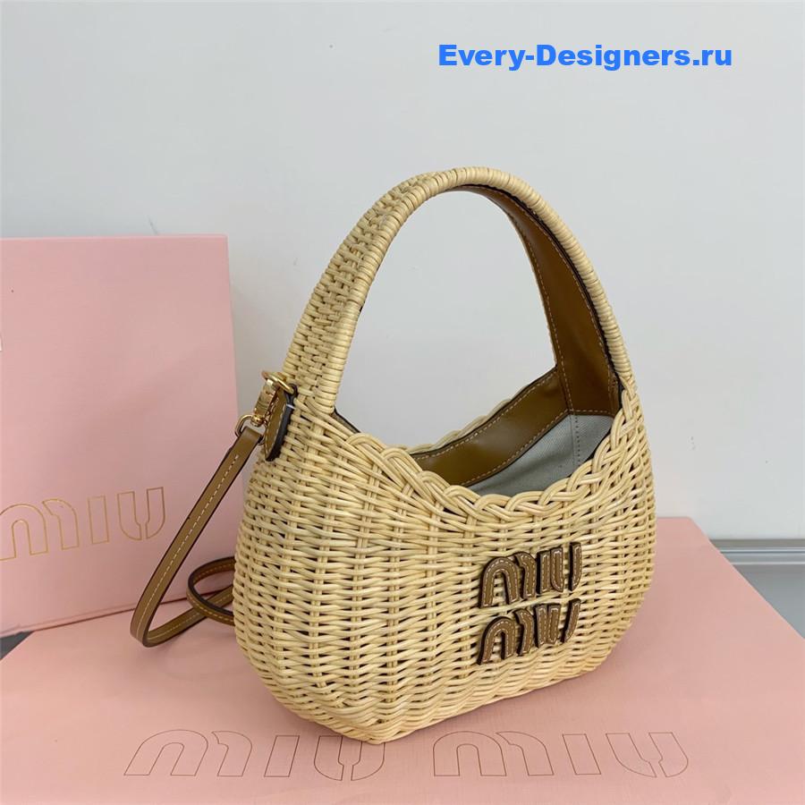 Miu Miu Wander Wicker Bag