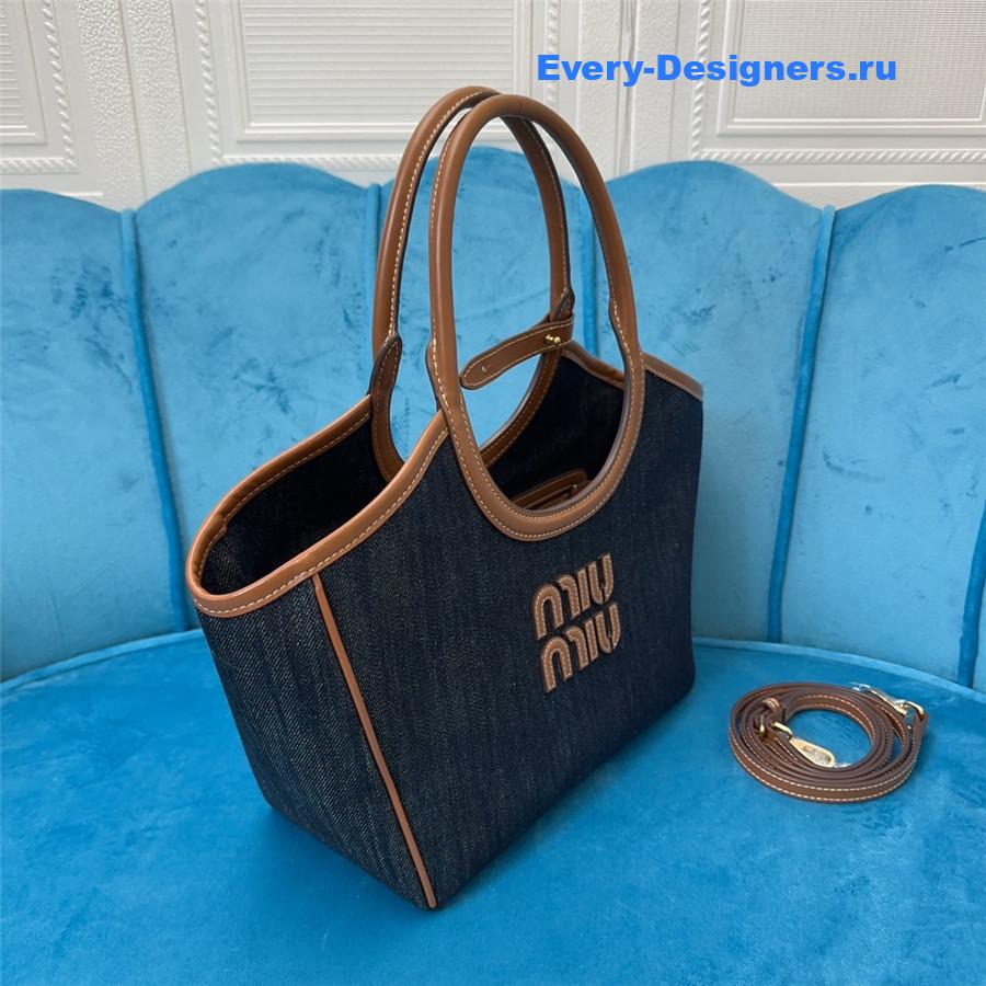 Miu Miu Ivy Denim Tote