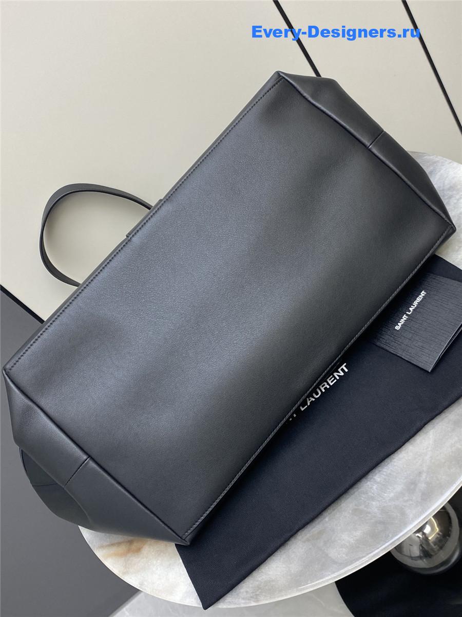Sa1nt Lau*nt y leather tote in black
