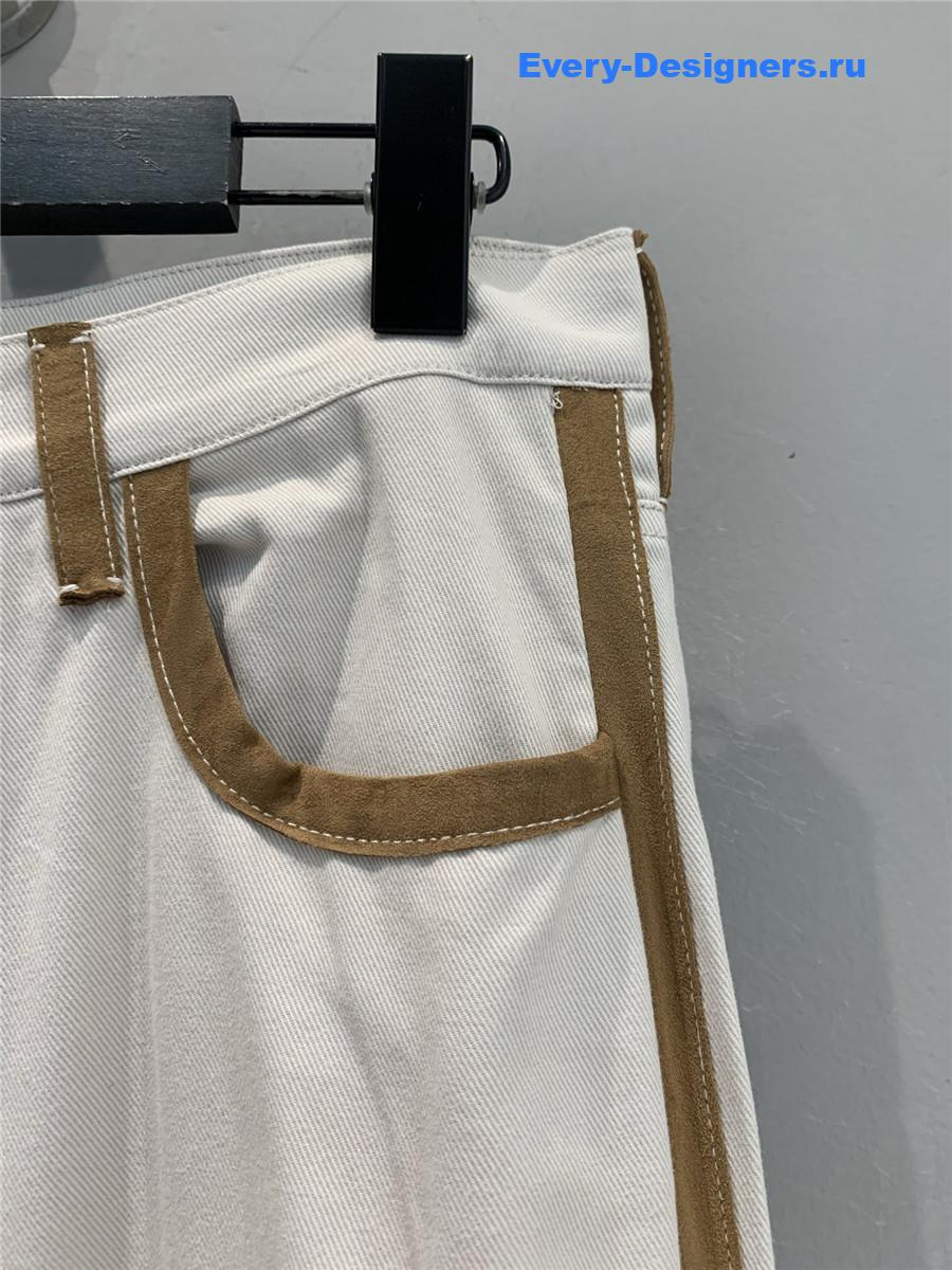 Miu Miu White Straight-Leg Jeans