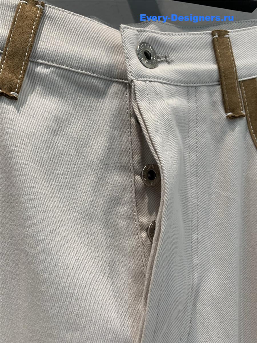 Miu Miu White Straight-Leg Jeans