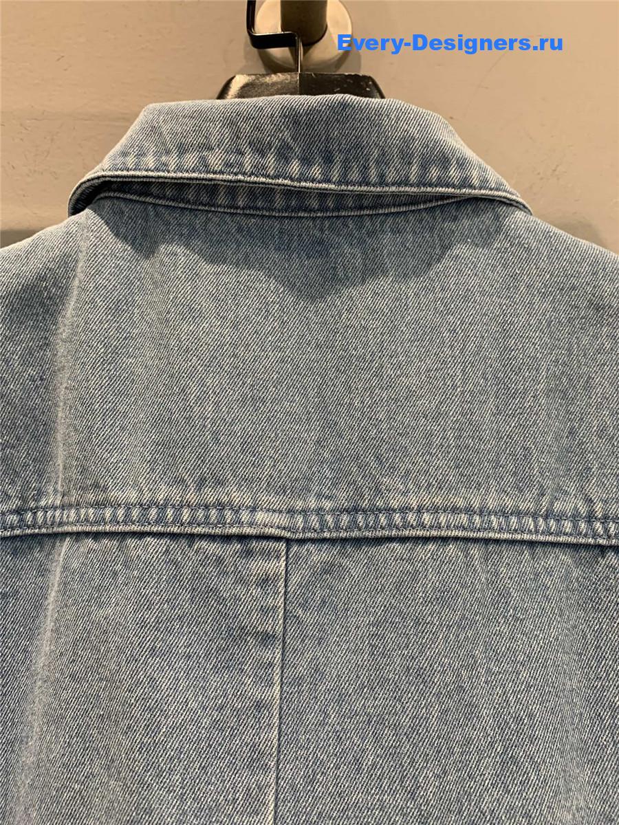 D10r bee embroidered denim dress