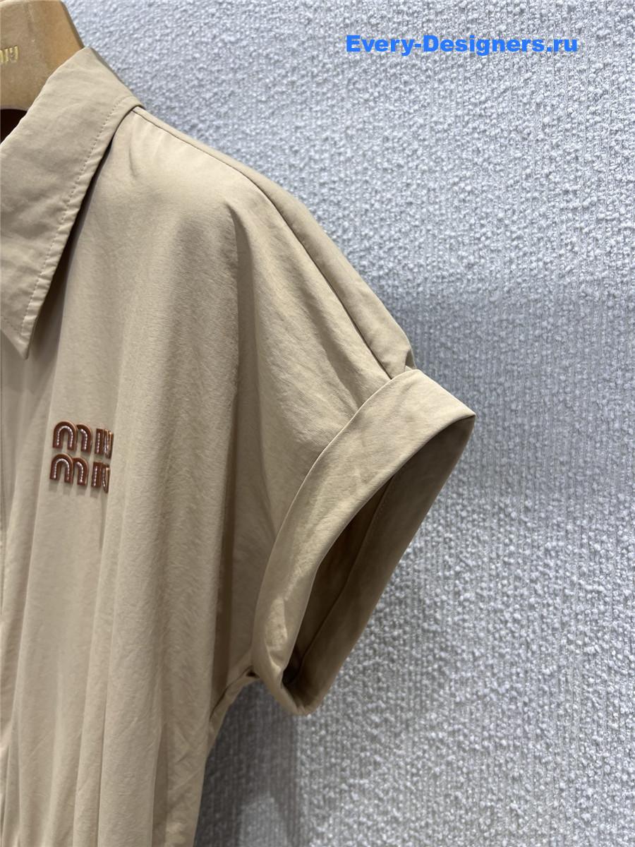 Miu Miu Natural Shirt Dress