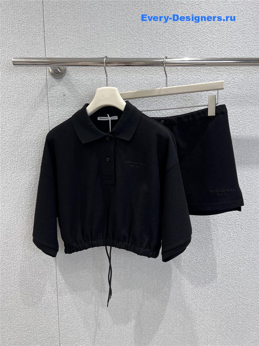 A1exa*der wang black piqué set