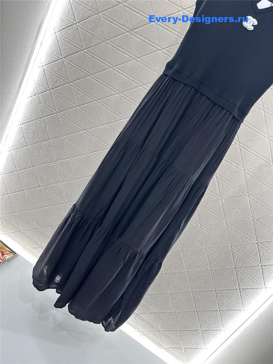 Ch**el knitted patchwork dress