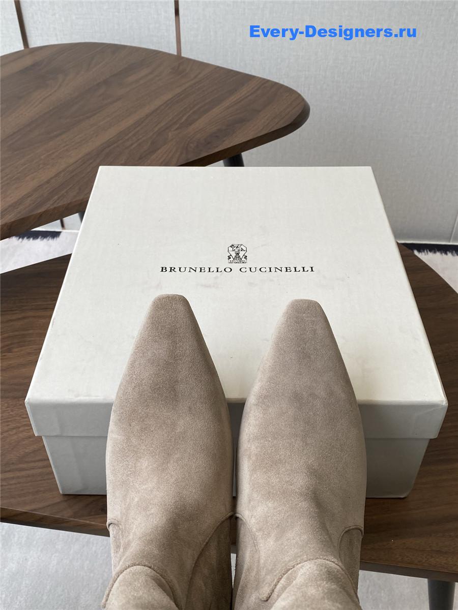 BC Beaded Brown Suede Ankle Boots