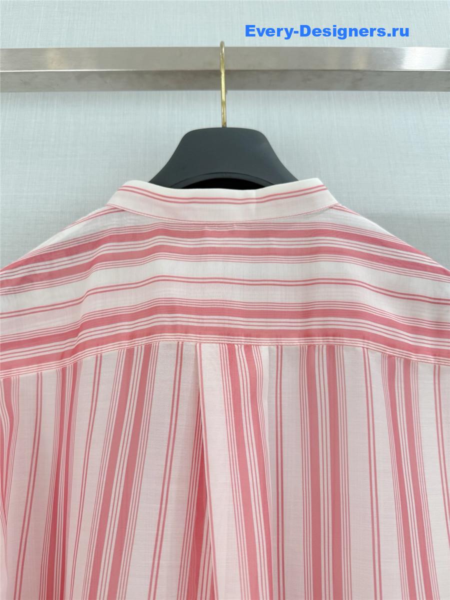 D10r D10riviera pink striped blouse