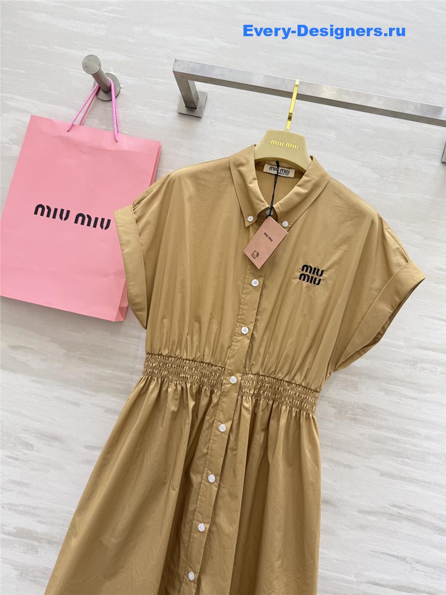 MIU MIU Brown Shirt Dress