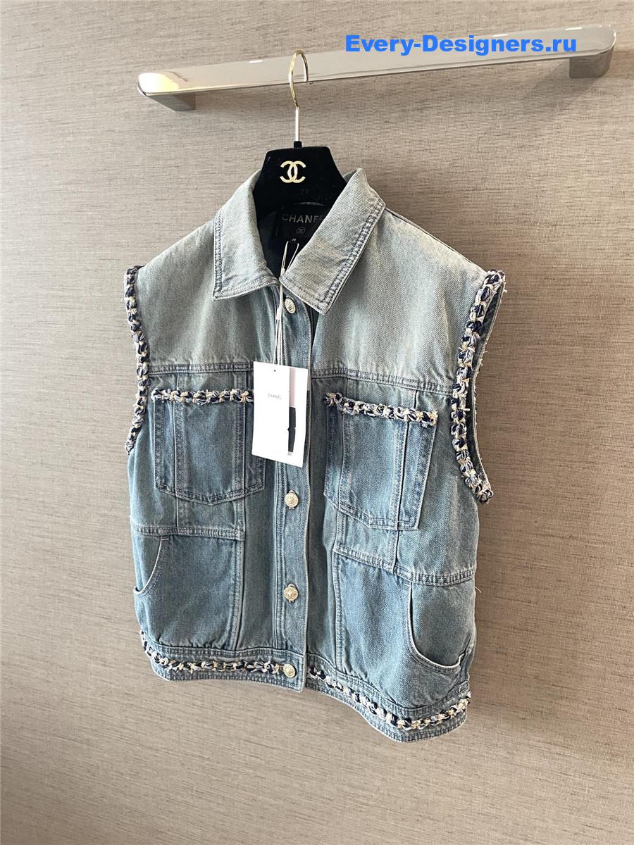 Ch**el coco beach denim vest