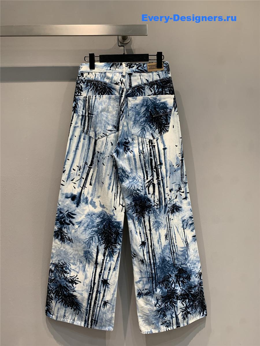 D10r ink bamboo wide-leg jeans