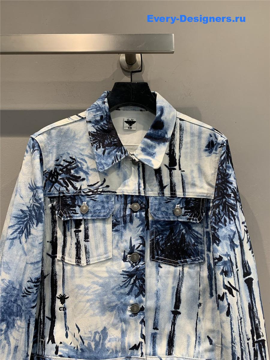 D10r ink bamboo denim jacket