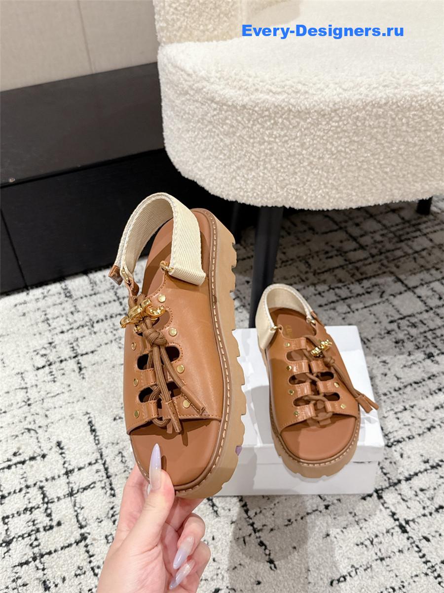 Ce1i*e billie chunky sandals in brown