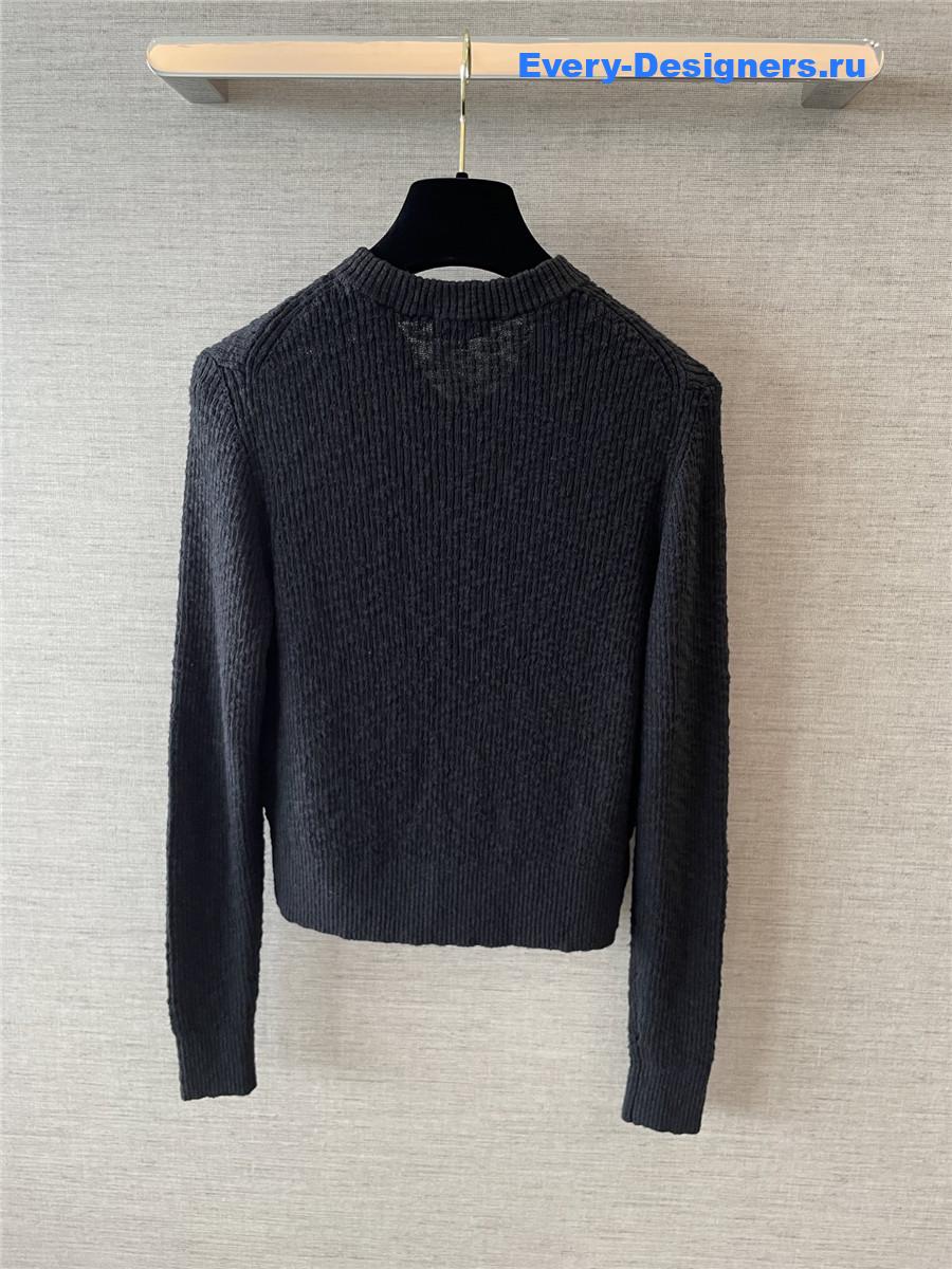 Ch**el coco beach black cardigan