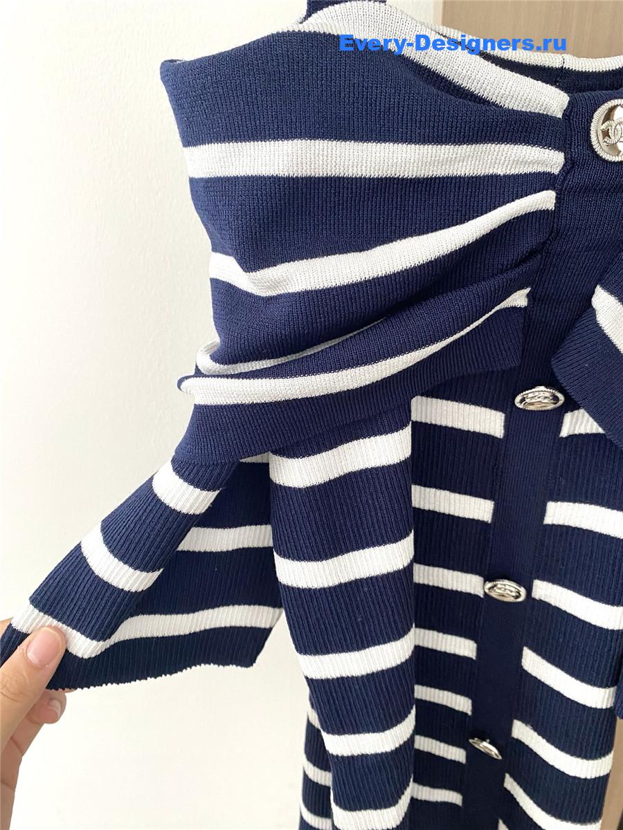 Ch**el strapless off-shoulder top