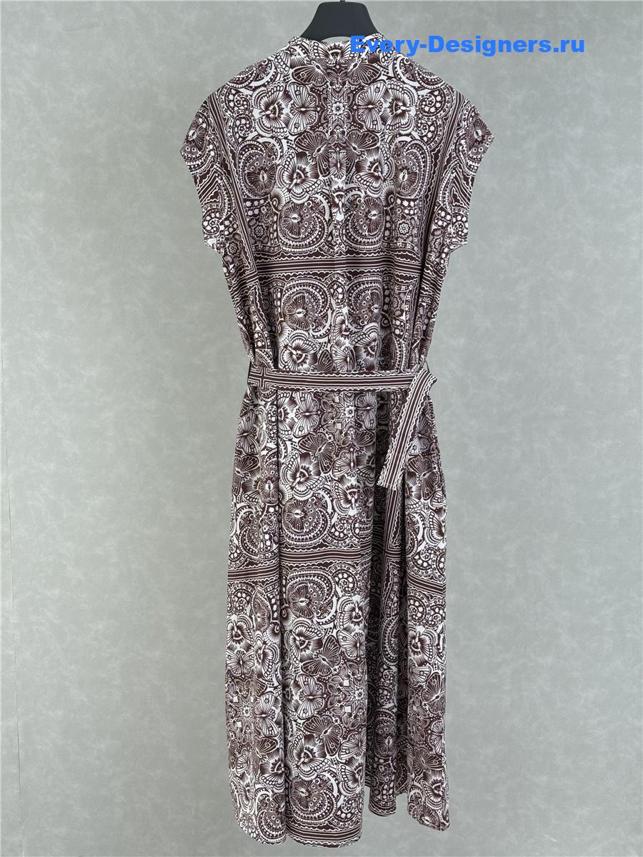 D10r mid-length belted shirtdress