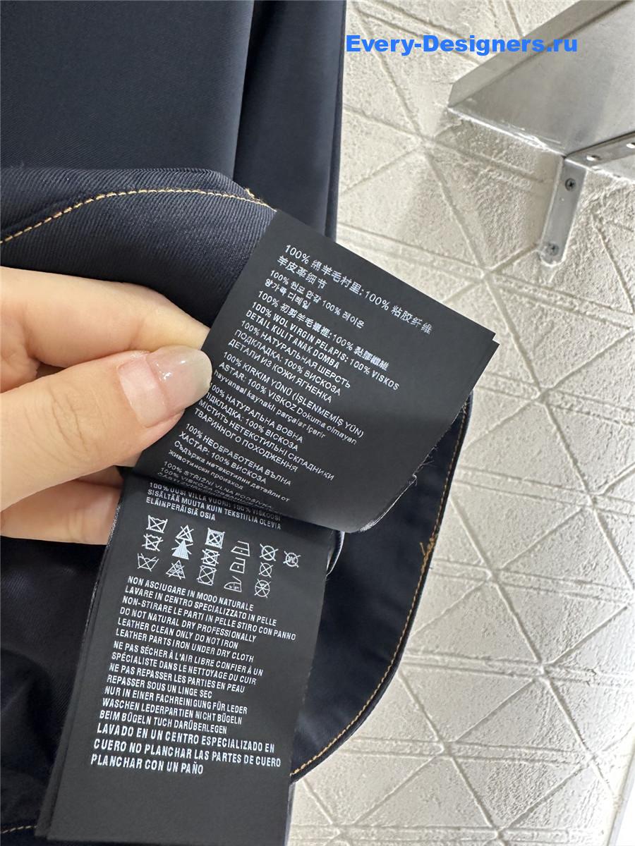 Miu Miu Dark Blue Outline Coat