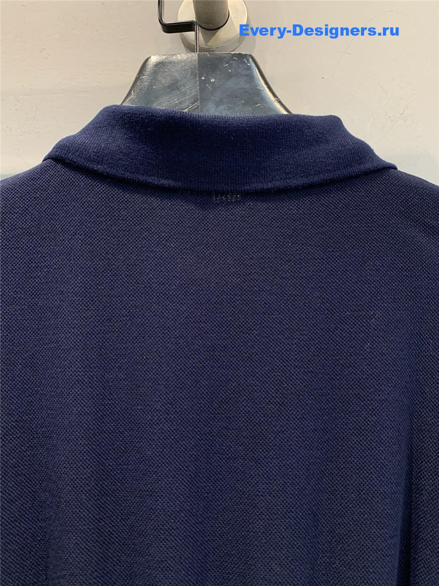 Miu Miu Dark Blue Piqué Mini-Dress