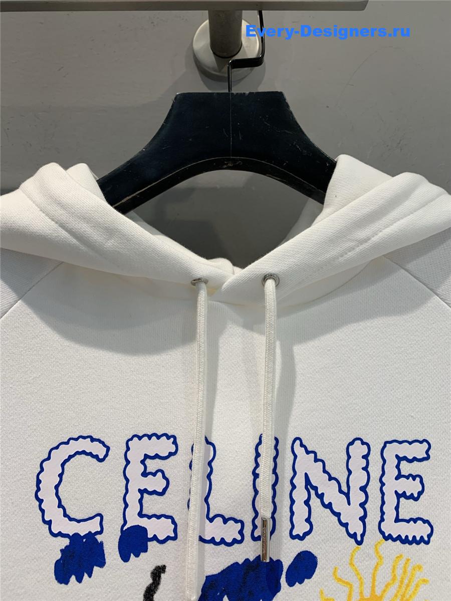 Ce1i*e white printed sweatshirt