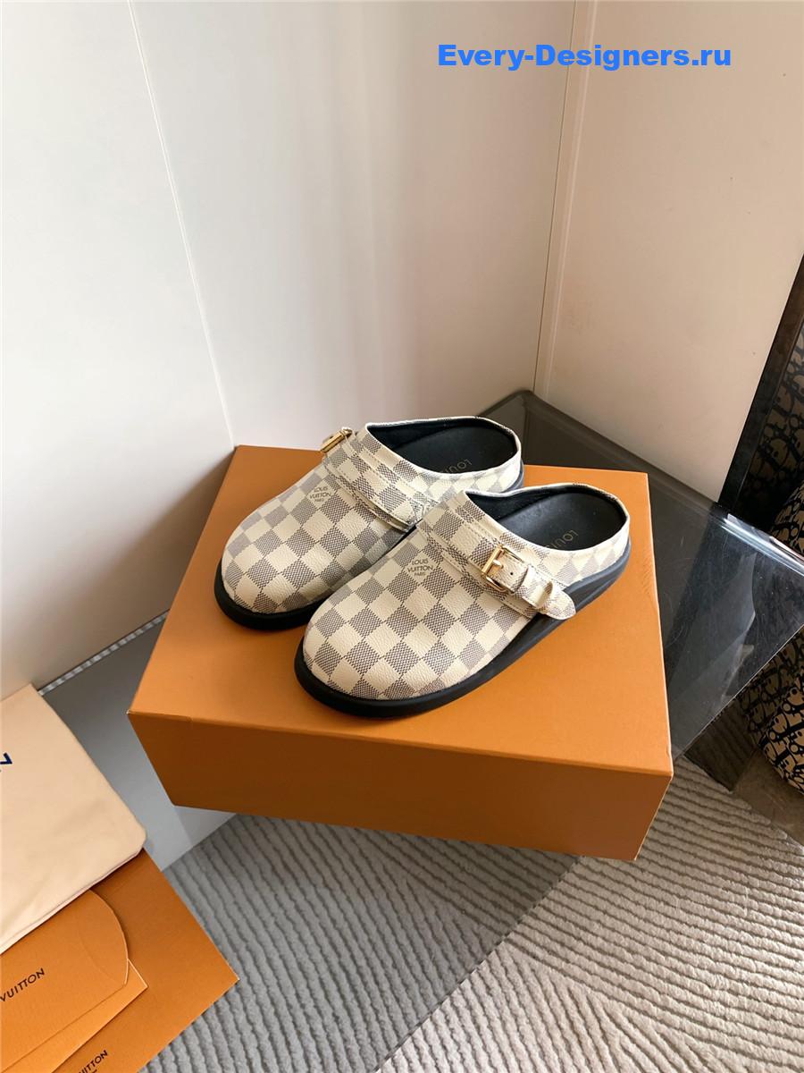 l0vis Vvtt0n beige lv to-go clogs