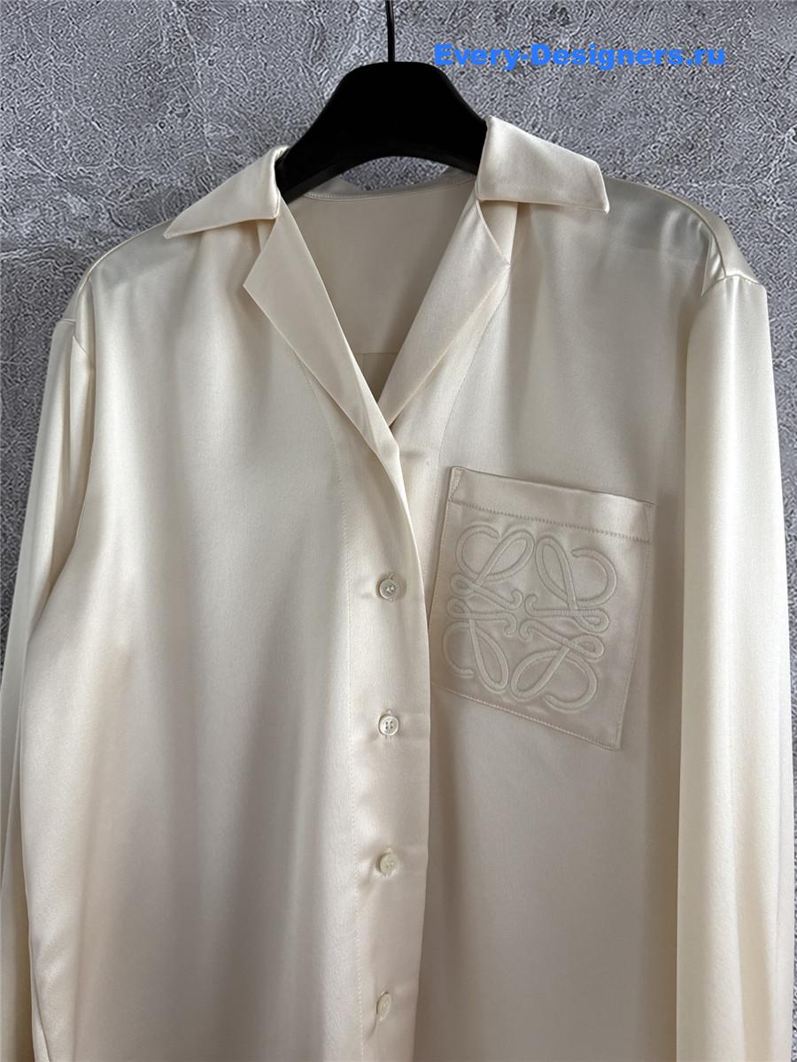 L0ew* pyjama button-up blouse