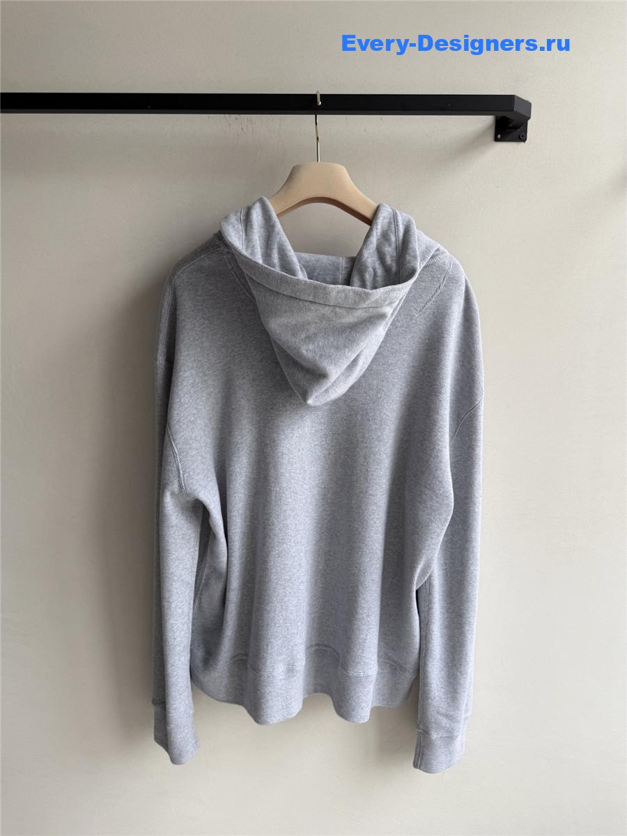 Miu Miu Grey Fleece Hoodie