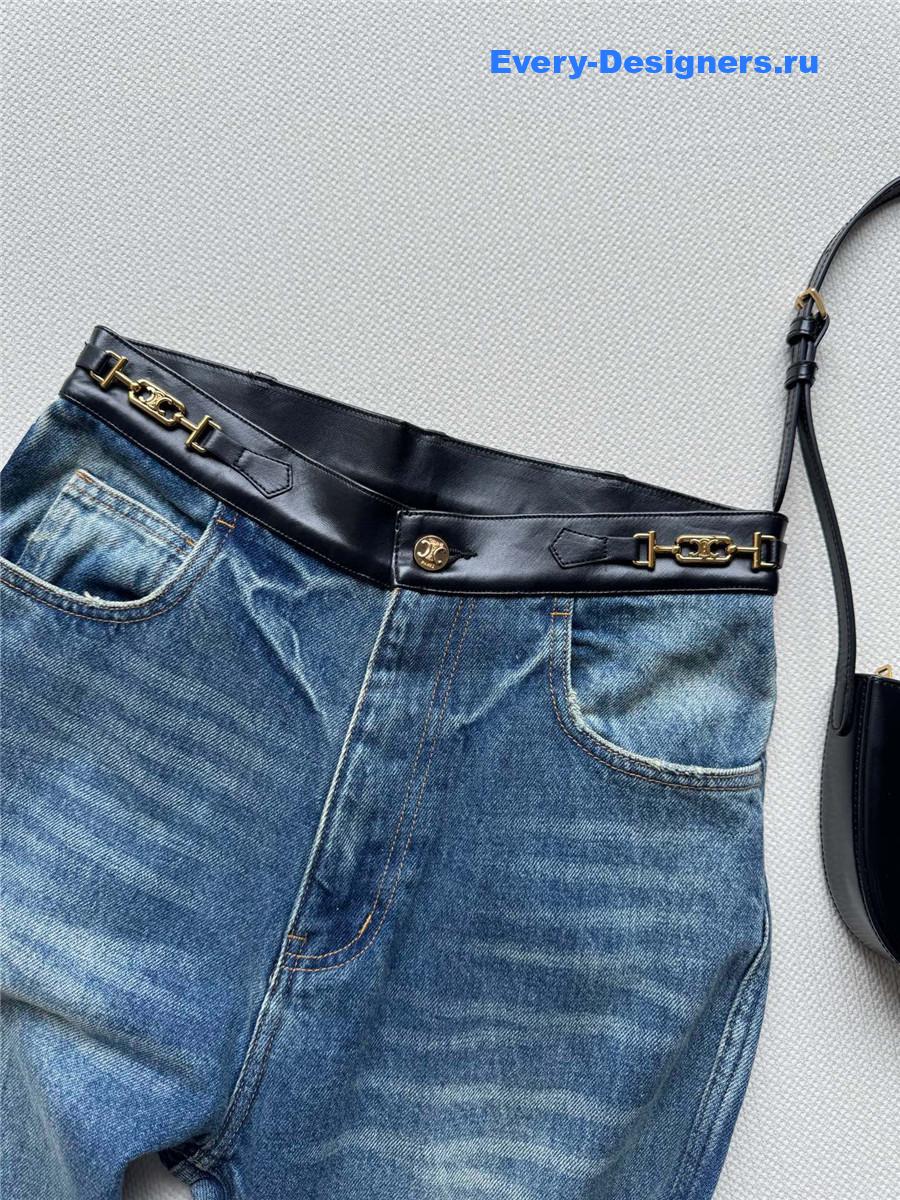 Ce1i*e straight leg jeans in blue