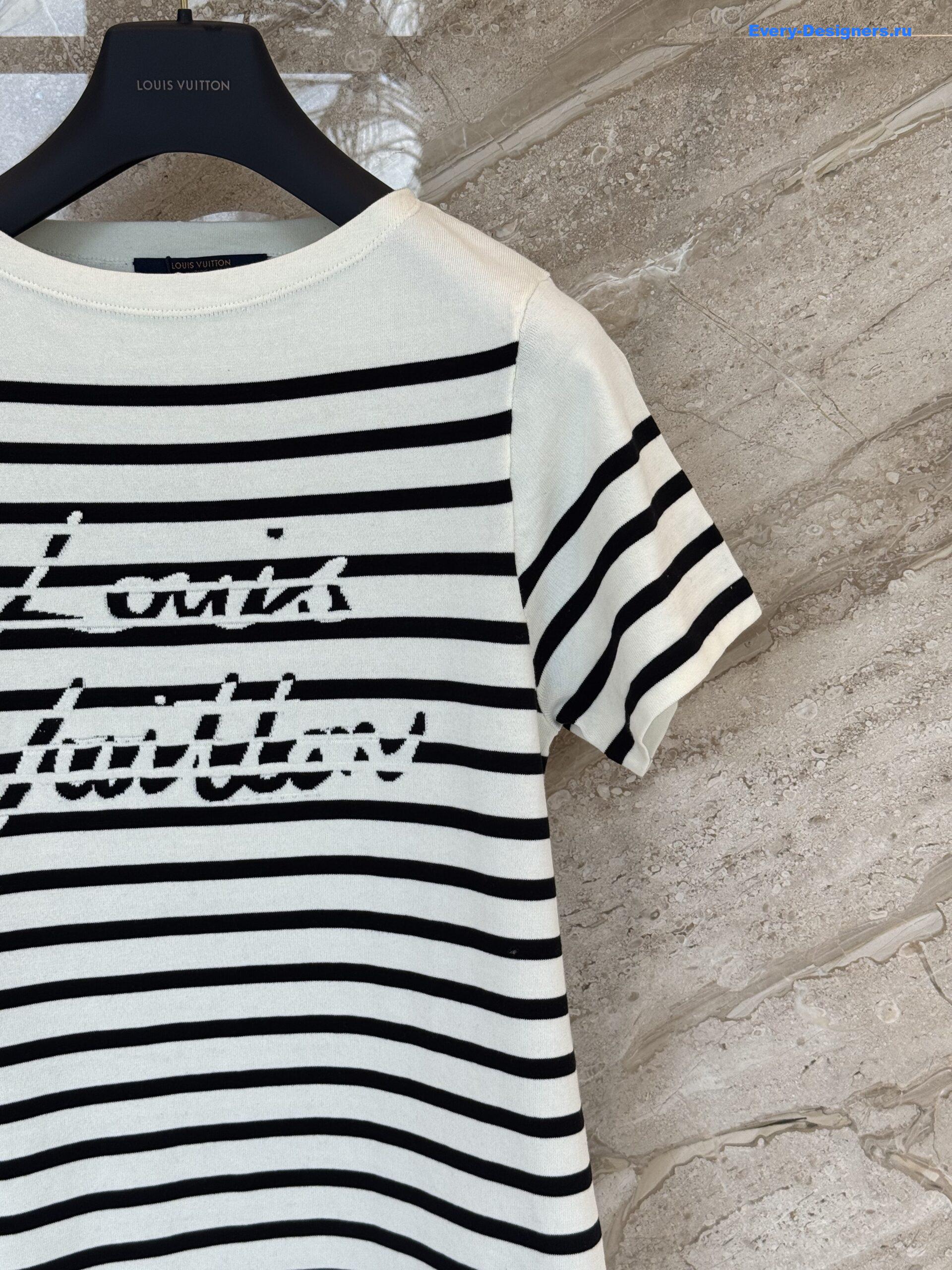 l0vis Vvtt0n signature stripes knit dress