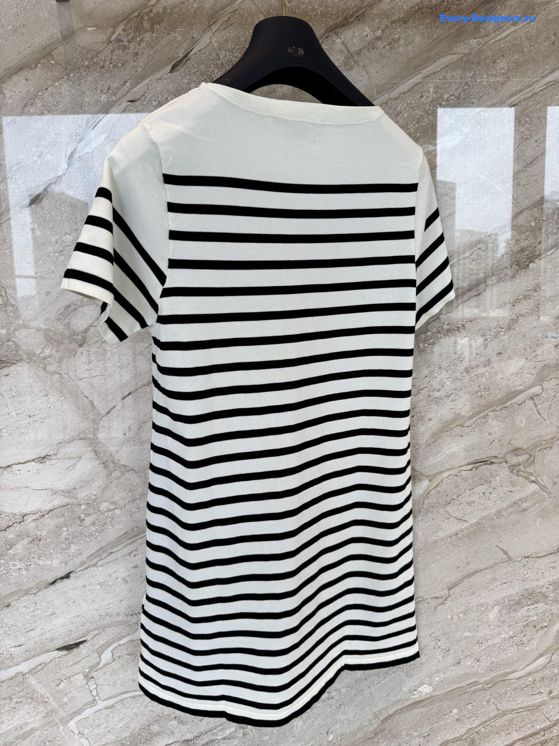 l0vis Vvtt0n signature stripes knit dress
