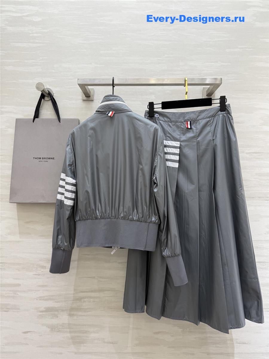 Thom Browne Grey Polyester Suit