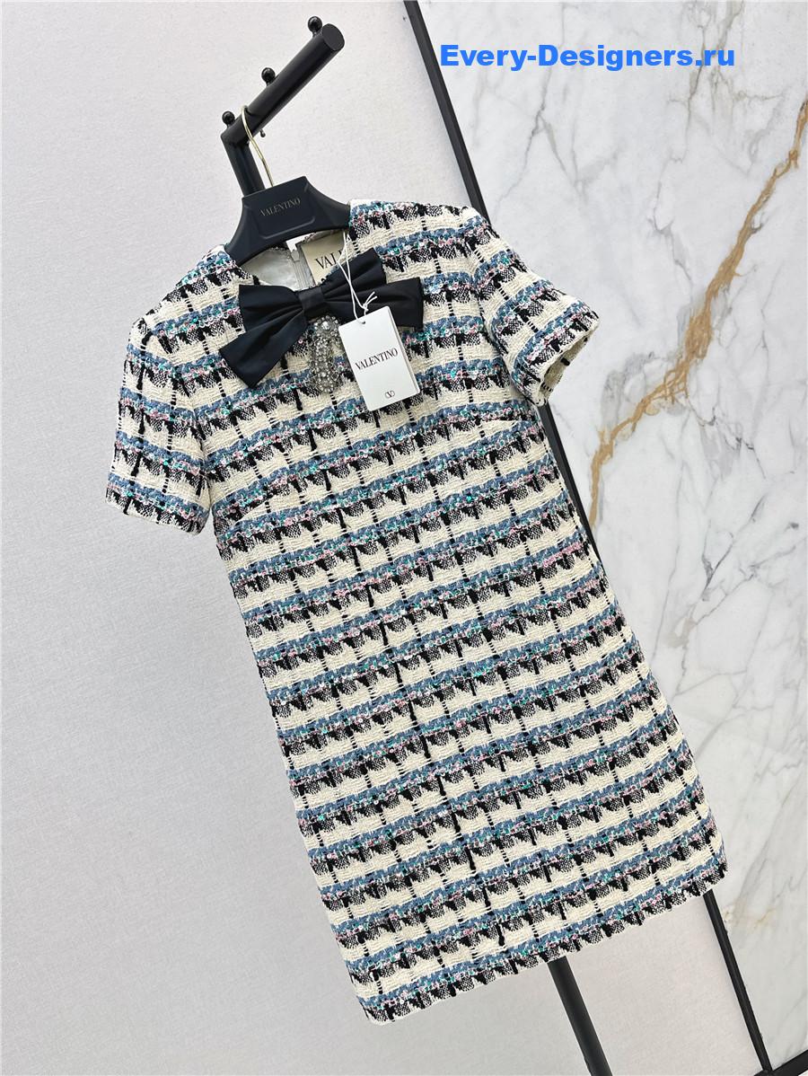 Va1e*ntin0 embellished tweed minidress