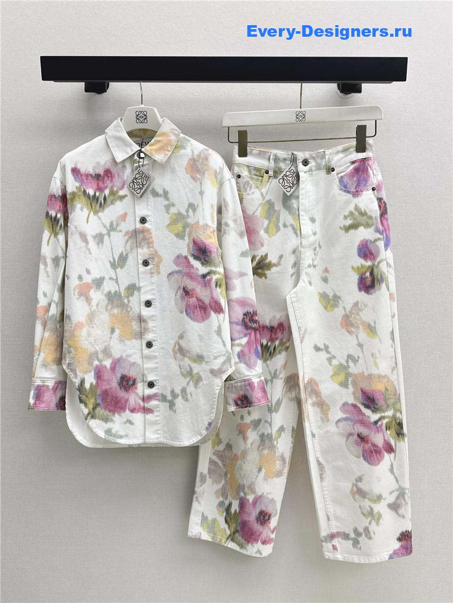 L0ew* x paula’s ibiza rose shirt