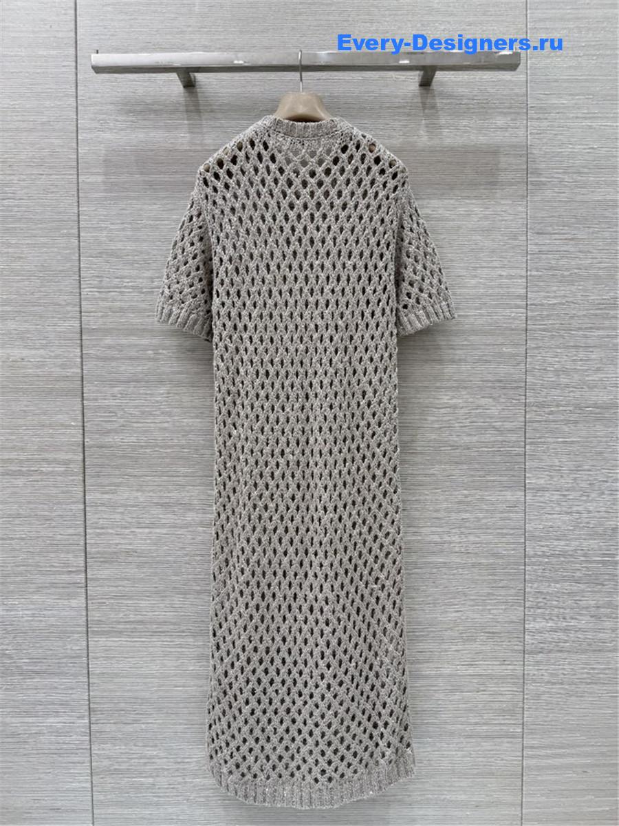 BC Dazzling Net Dress in Cool Beige