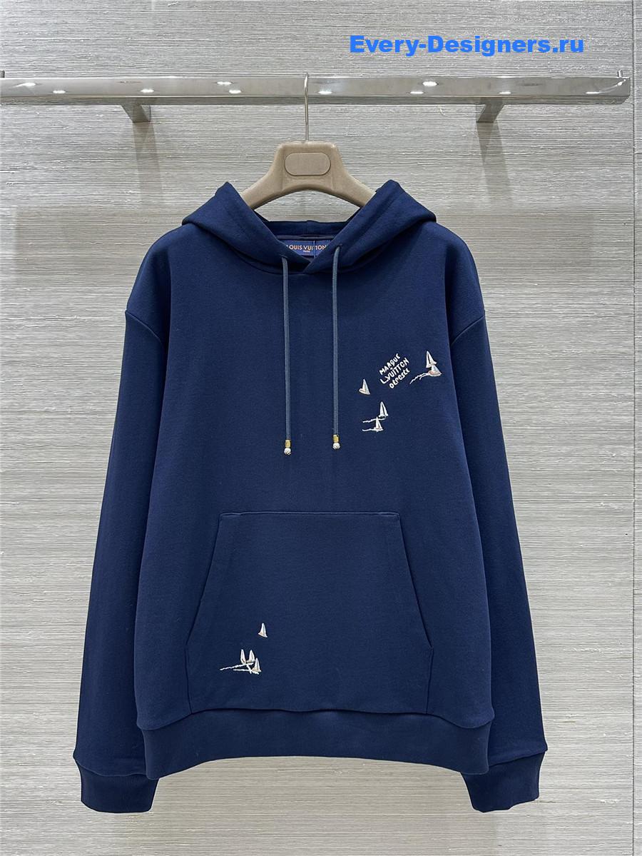l0vis Vvtt0n embroidered signature hoodie
