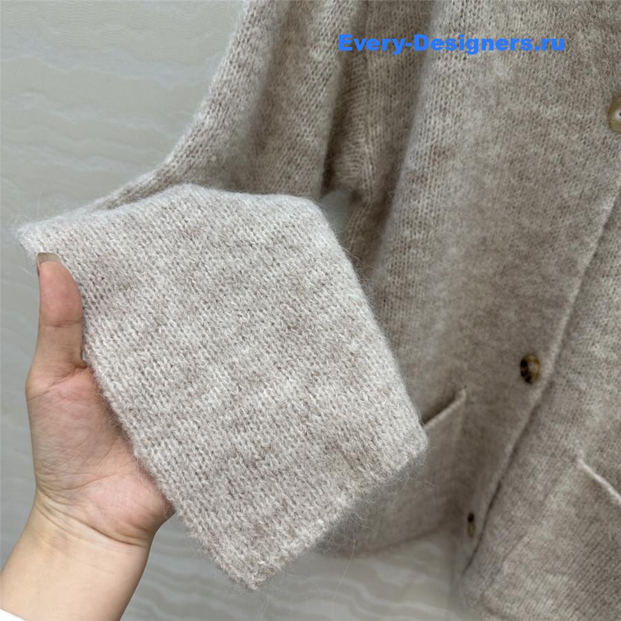 L0r0 P1ana gray cashmere cardigan jacket