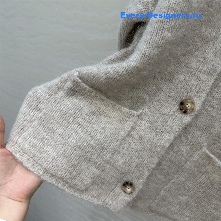 L0r0 P1ana gray cashmere cardigan jacket