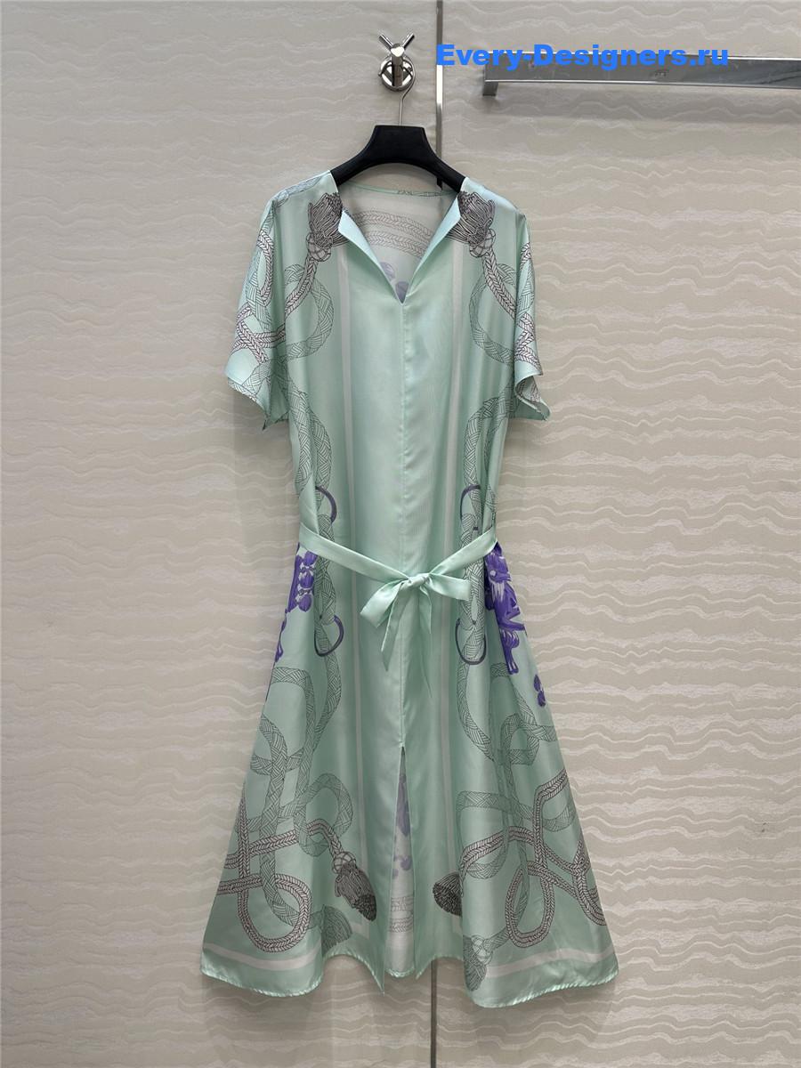 H**me5 cameo silk mini dress