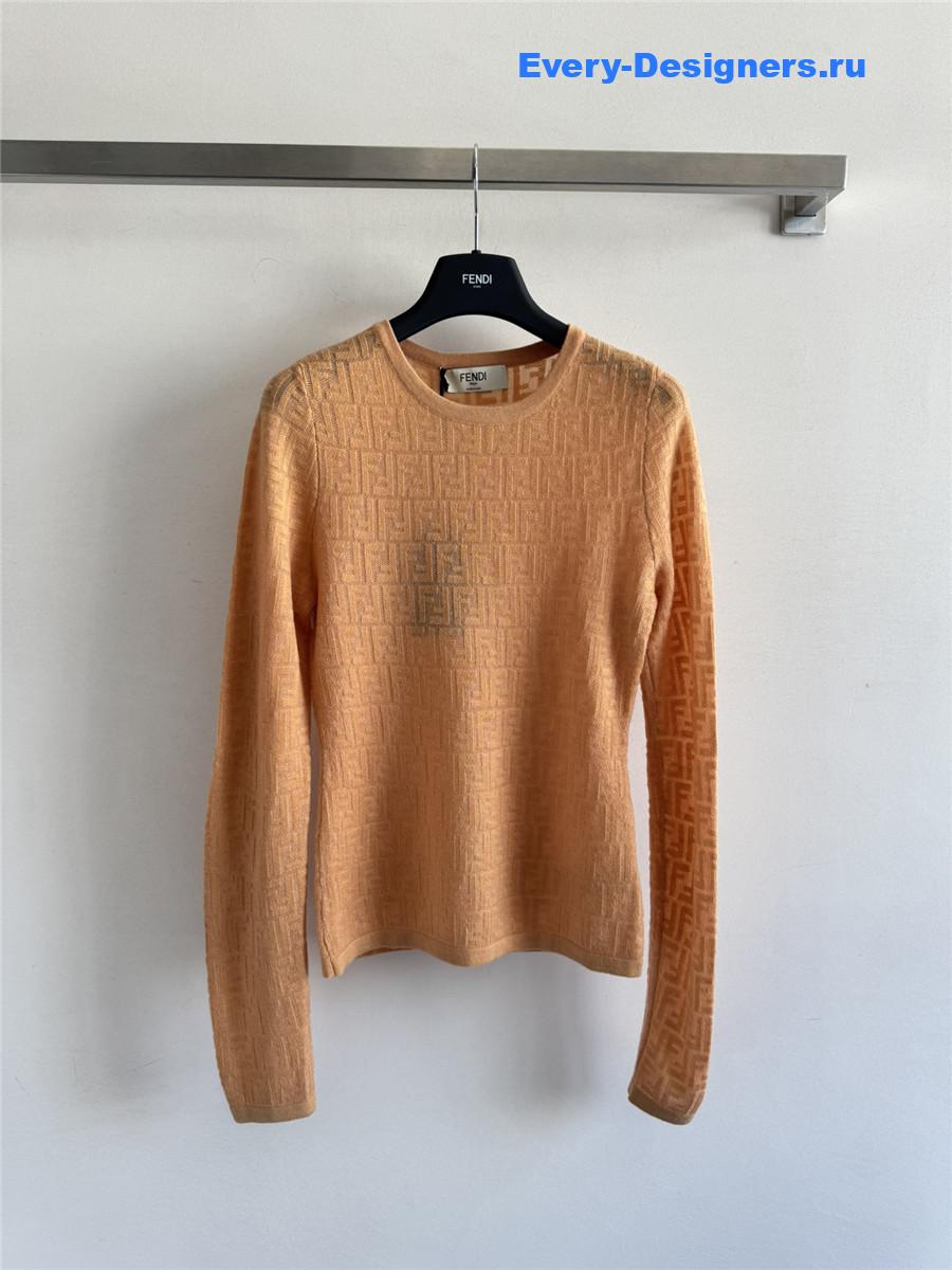 F**di ff orange sweater