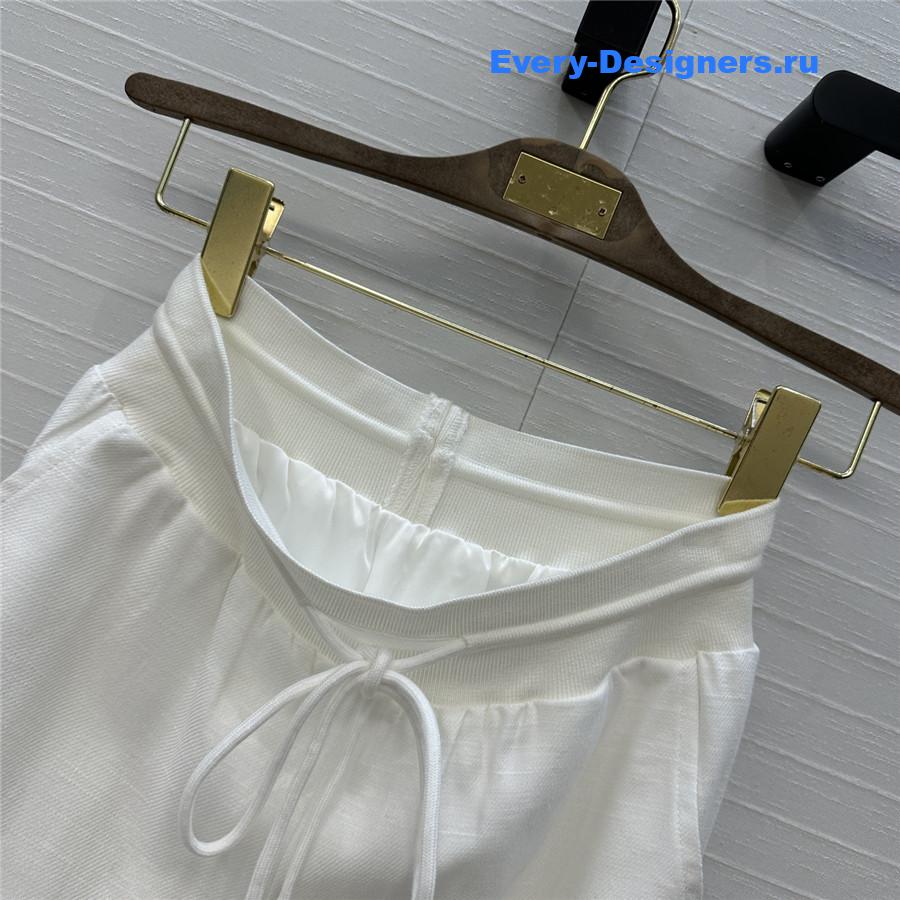 L0r0 P1ana white cotton-linen trousers