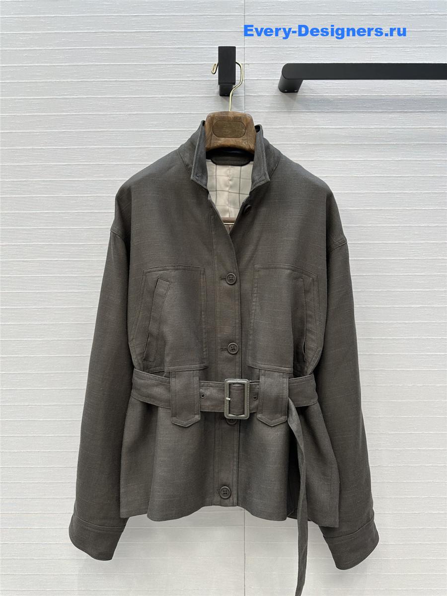 L0r0 P1ana gray linen jacket