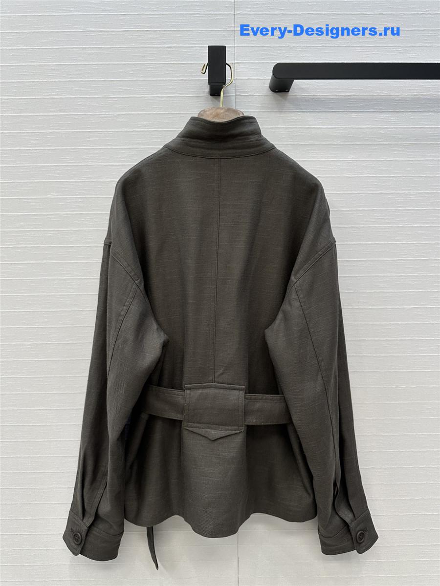 L0r0 P1ana gray linen jacket